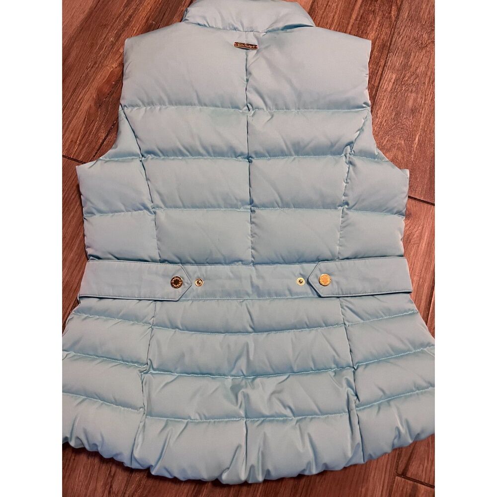 Lilly Pulitzer Women's Light Blue Down Puffer Vest Medium EUC - Picture 2 of 7